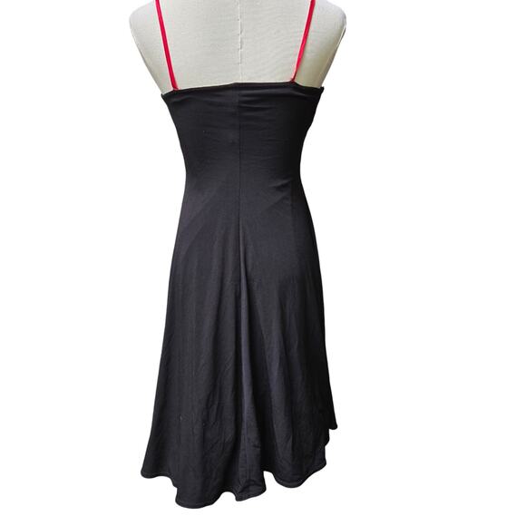 City Triangles Vtg 90s Y2K Whimsigoth Goth Witchy Babydoll Bow Dress S Holiday - Picture 5 of 12